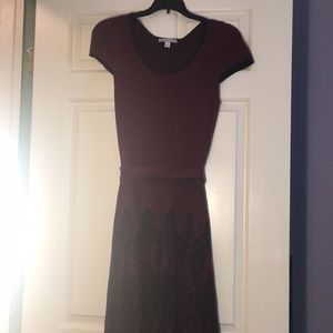 Red and Black sweater dress